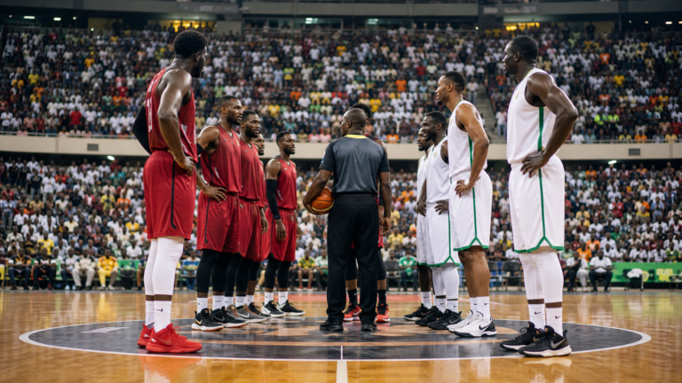 African basketball teams meet before a World Cup qualifier in Dakar